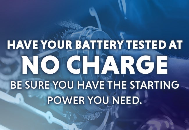 Have Your Battery Tested At No Charge