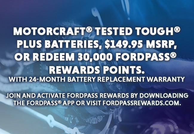 Motorcraft® Tested Tough Plus Batteries