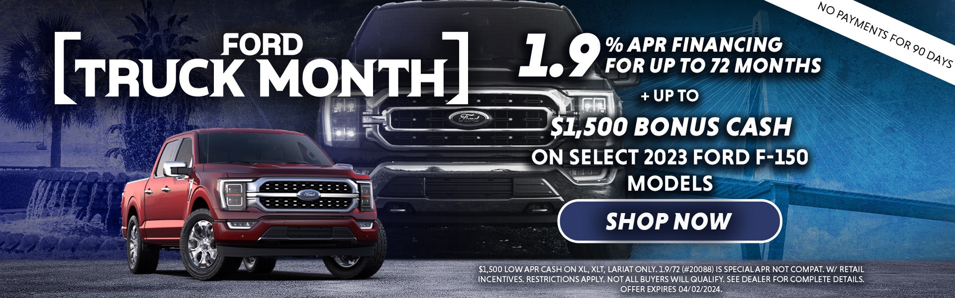 Save on Select F-150 Models today!
